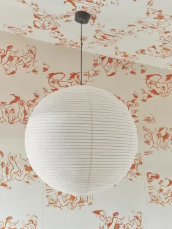 Abat-jour papier de riz shade blanc d80cm - hay