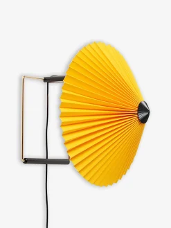 Applique murale matin xs coton plisse jaune - hay