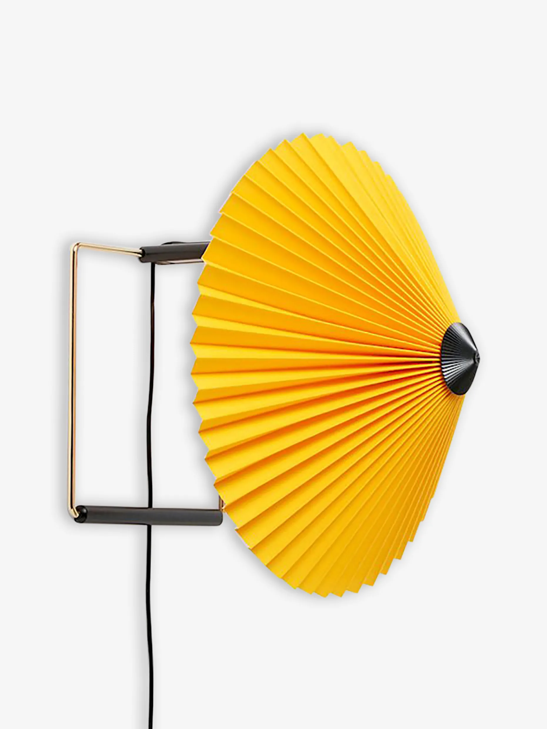 Applique murale matin xs coton plisse jaune - hay