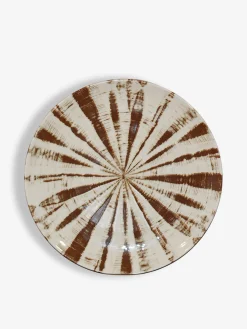 Assiette a dessert stripe brown s - jacq...