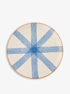 Assiette plate positano ceramique bleu -...