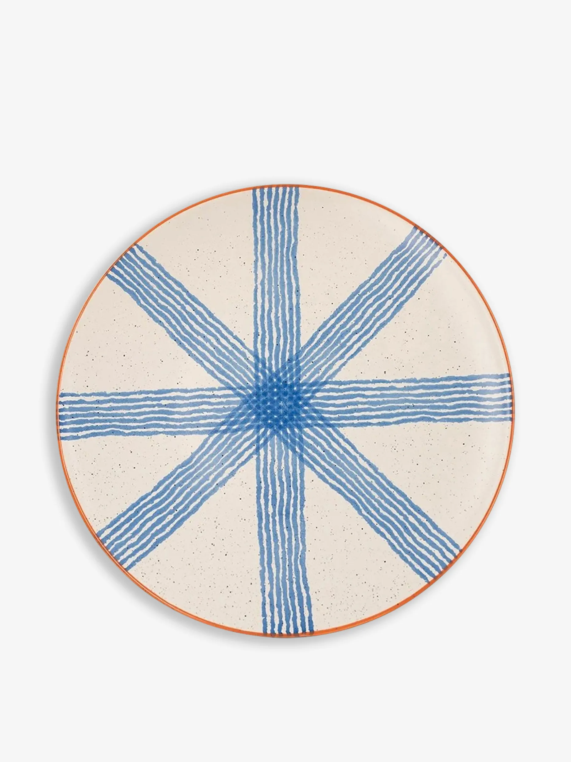 Assiette plate positano ceramique bleu -...