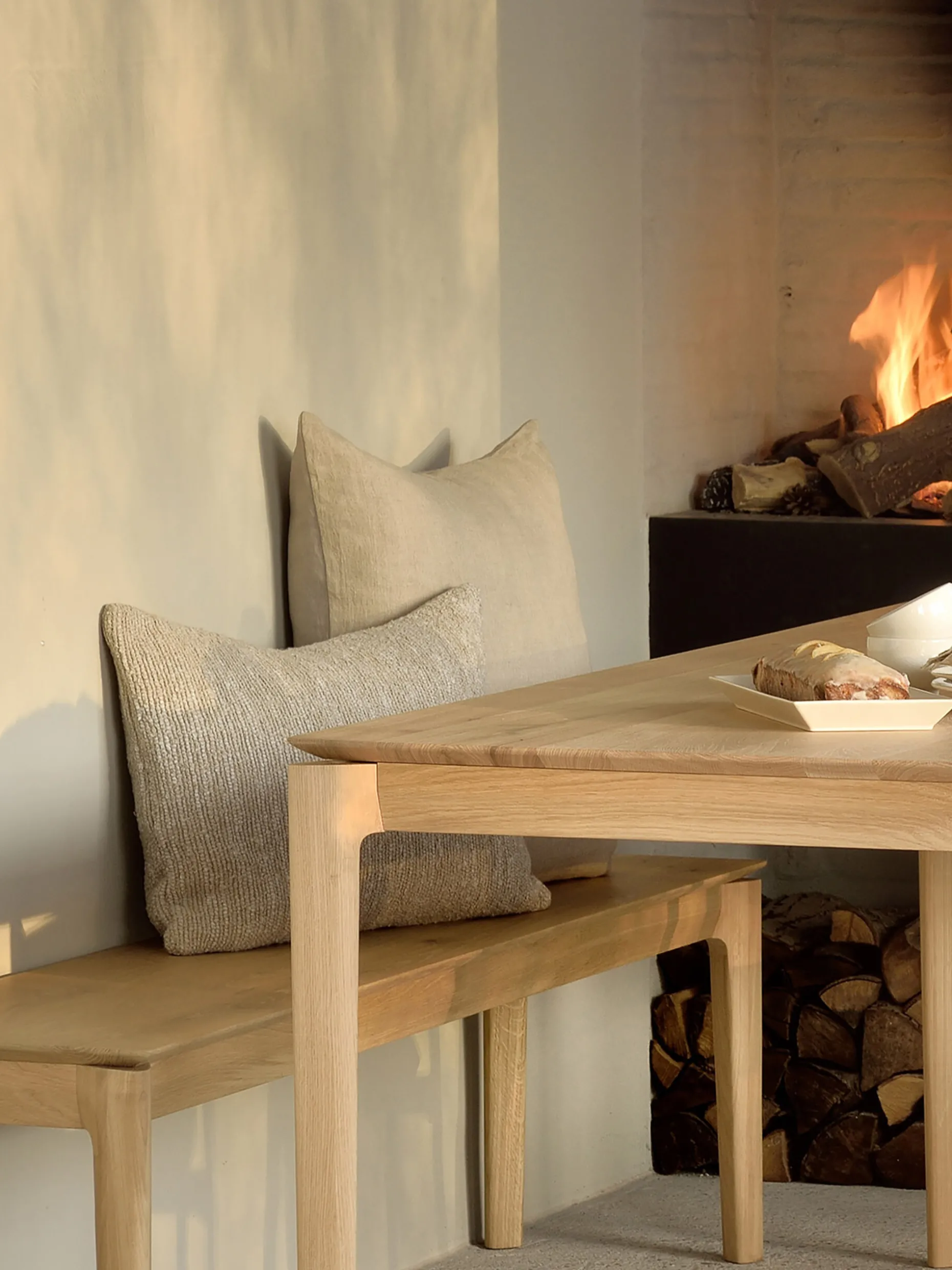 Banc bok alain van havre chene massif 186cm - ethnicraft