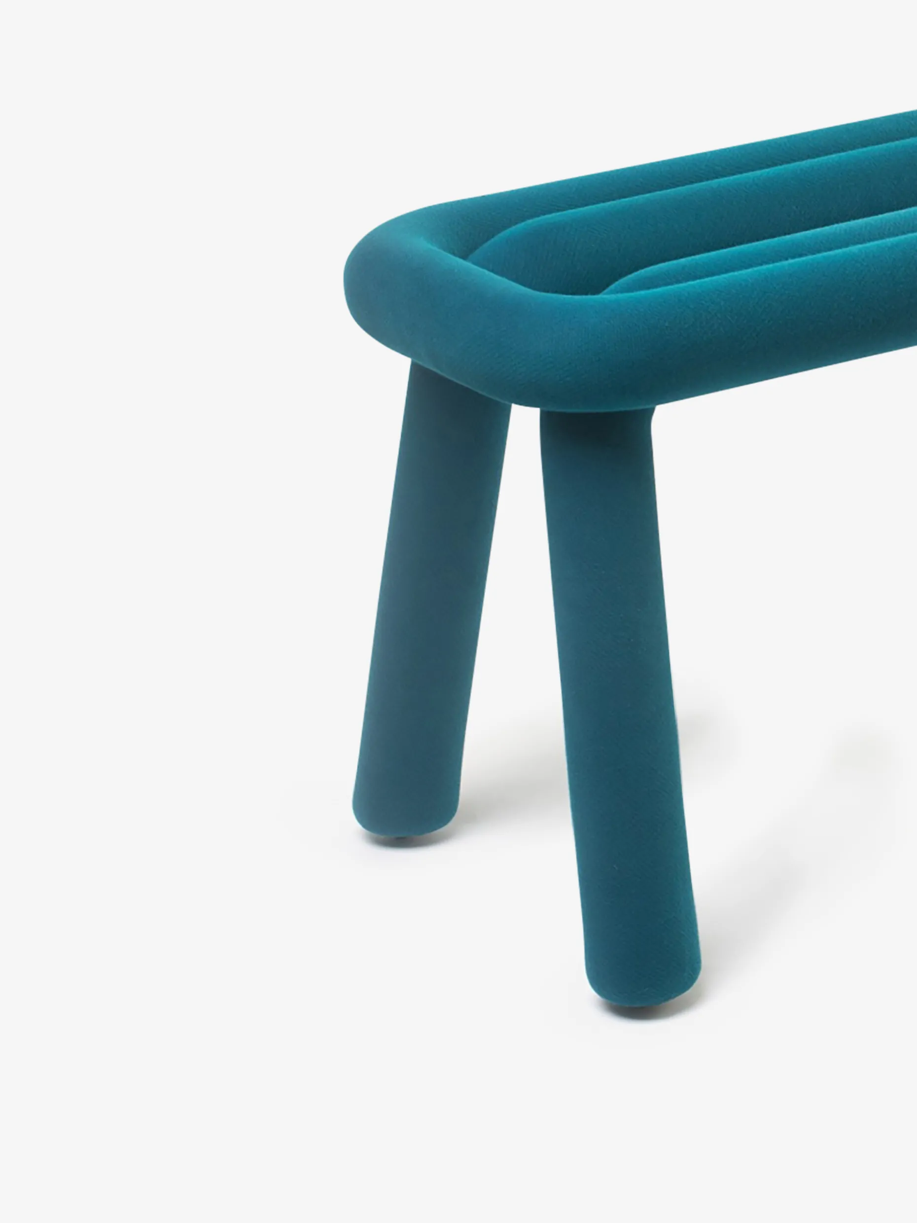 Banc bold bleu canard - moustache