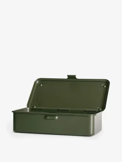 Boite de rangement japon m metal kaki - robinson toyo