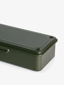 Boite de rangement japon m metal kaki - robinson toyo