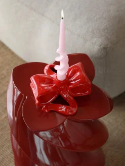 Bougeoir noeud rouge - &klevering