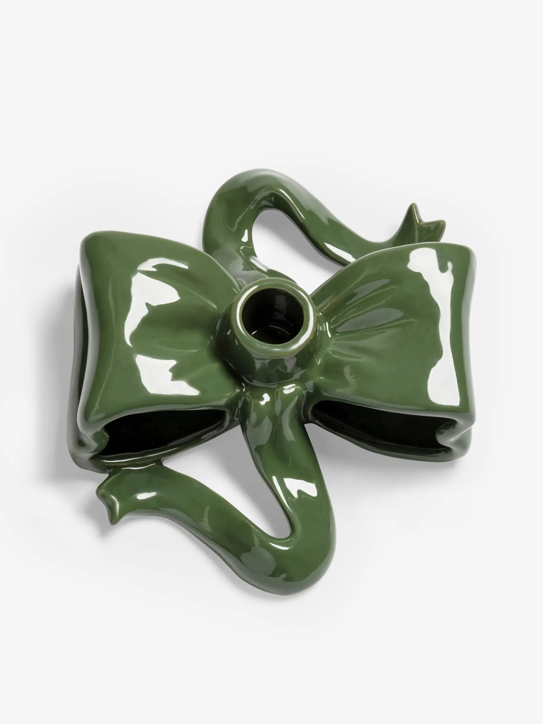 Bougeoir noeud vert - &klevering