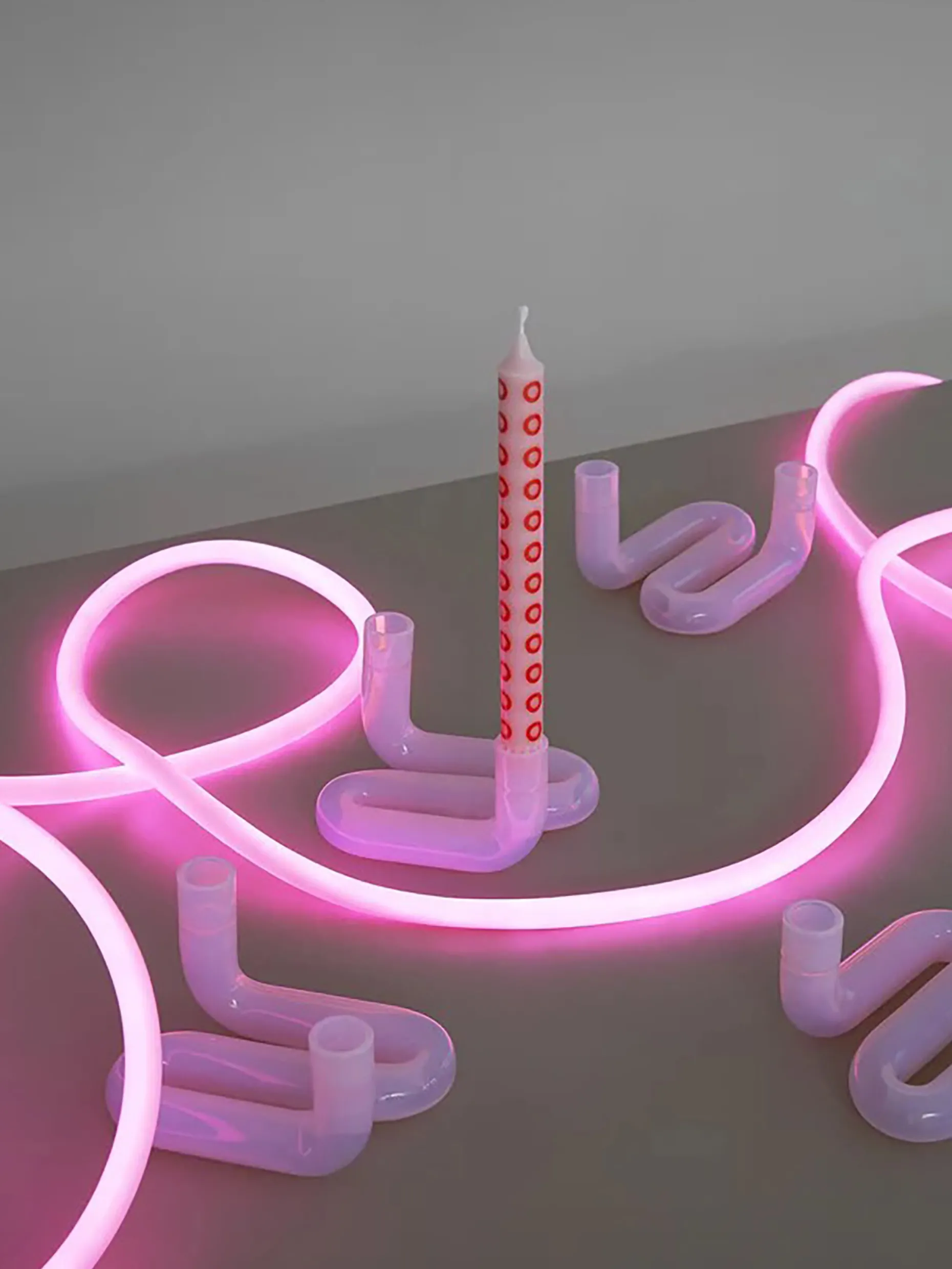 Bougeoir wave rose - studio about