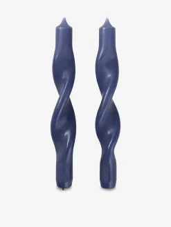 2 bougies twist bleu - broste copenhagen