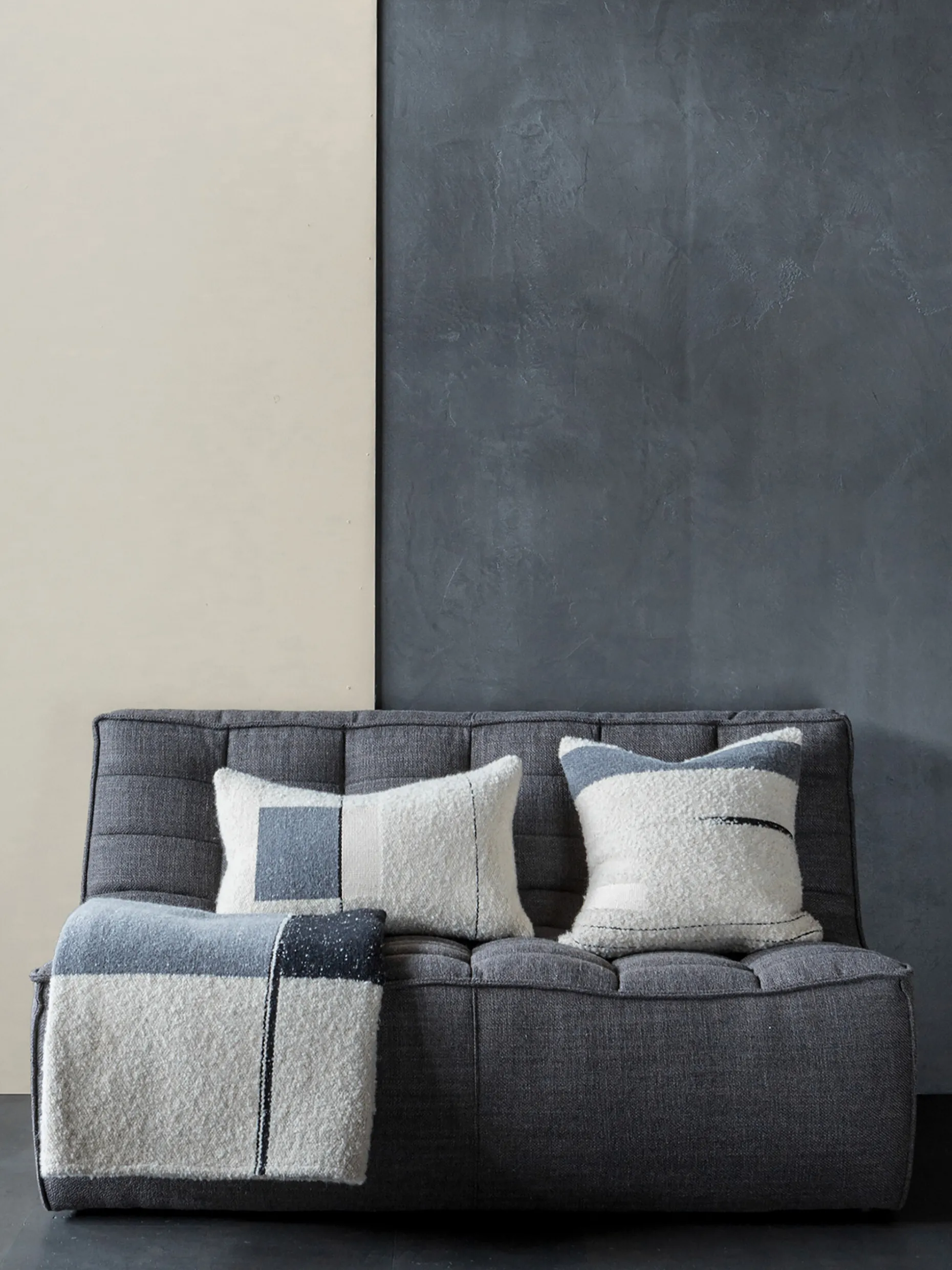 Canape n701 2 places jacques deneef anthracite - ethnicraft