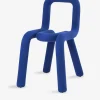 Chaise bold bleu - moustache