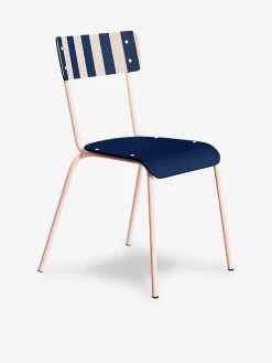 Chaise suzie french riviera rayee marine - les gambettes