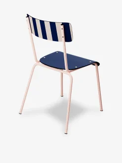 Chaise suzie french riviera rayee marine - les gambettes