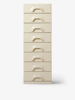 Commode rangement 8 tiroirs ecru - hk living