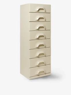 Commode rangement 8 tiroirs ecru - hk living
