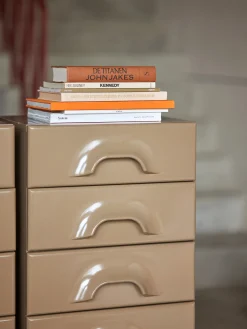 Commode rangement 8 tiroirs ecru - hk living