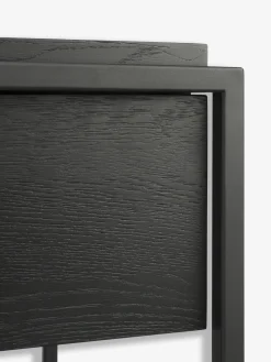 Console monolit 2 tiroirs chene noir - ethnicraft