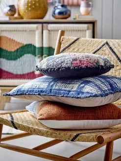 Coussin degrade bleu roux 45x45 - bloomingville