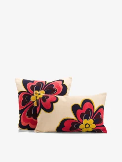 Coussin flower 30x50 ecru