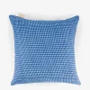 Coussin lucas du tertre 40x40 coton bleu...