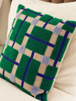 Coussin plano vert 40x40cm - &klevering