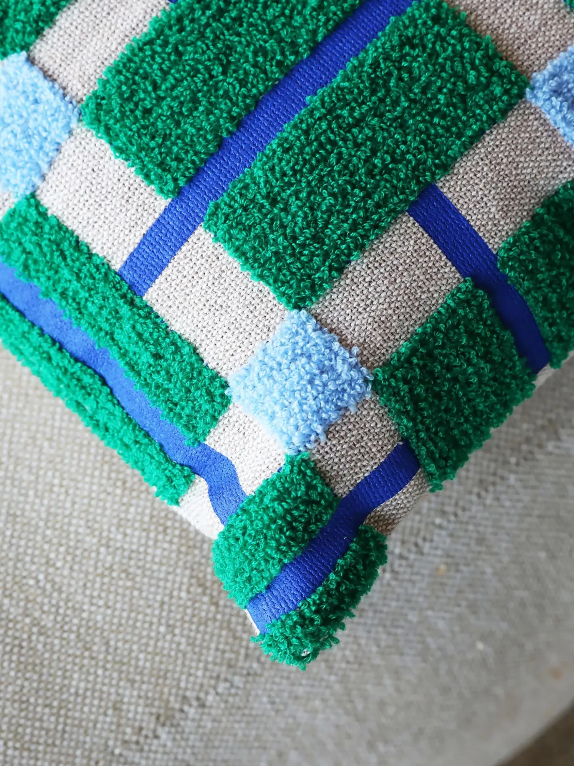 Coussin plano vert 40x40cm - &klevering