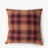 Coussin tartan orange 50x50cm - hk livin...