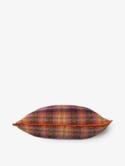 Coussin tartan orange 50x50cm - hk livin...