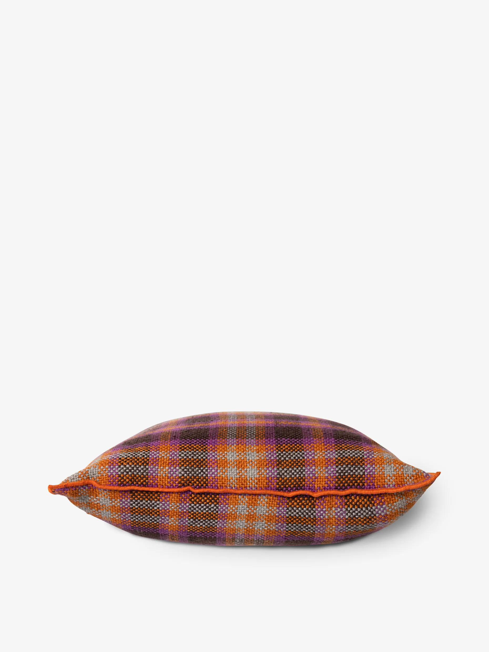 Coussin tartan orange 50x50cm - hk livin...