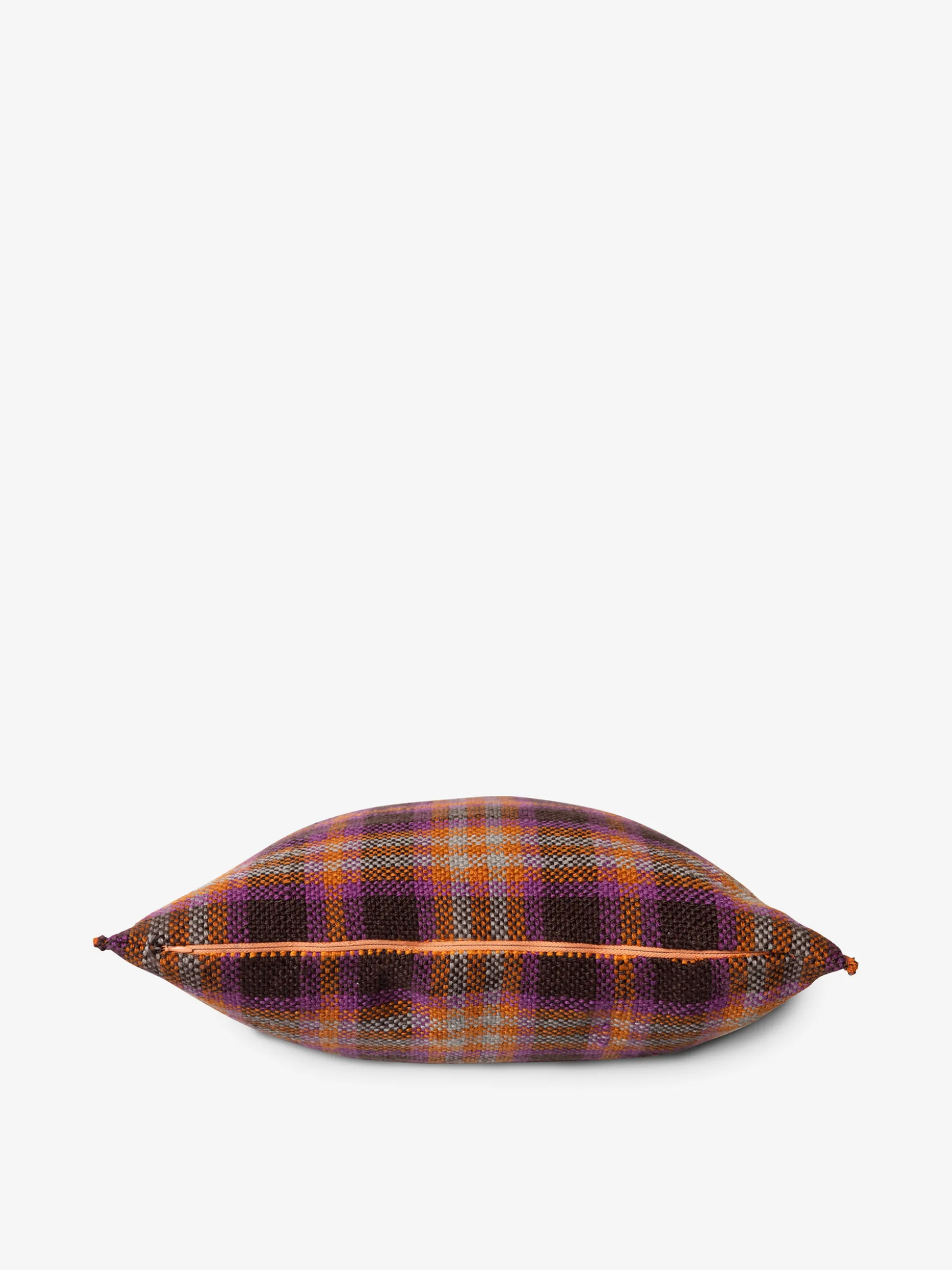 Coussin tartan orange 50x50cm - hk livin...