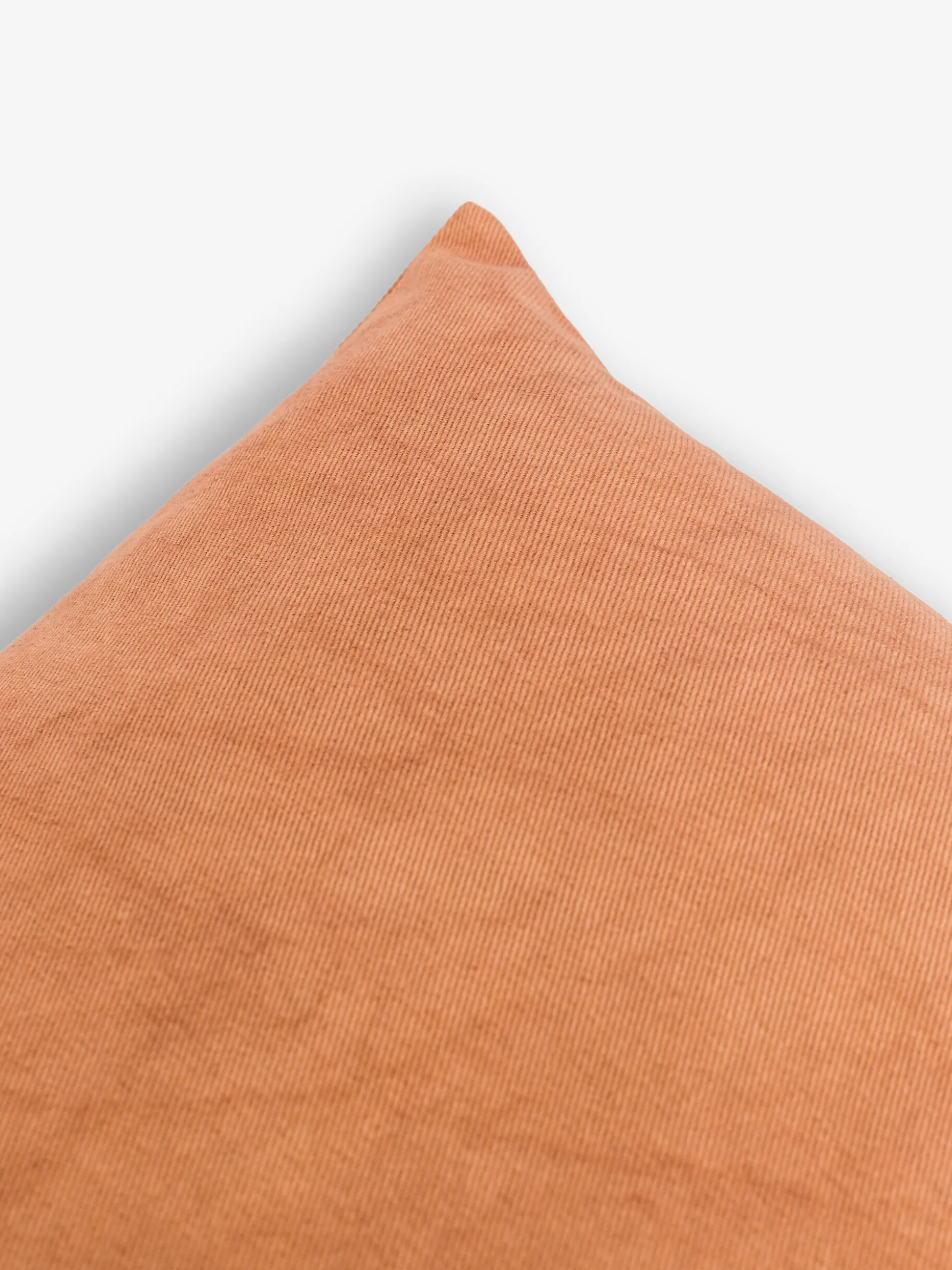 Coussin uni gabardine camel 45x45