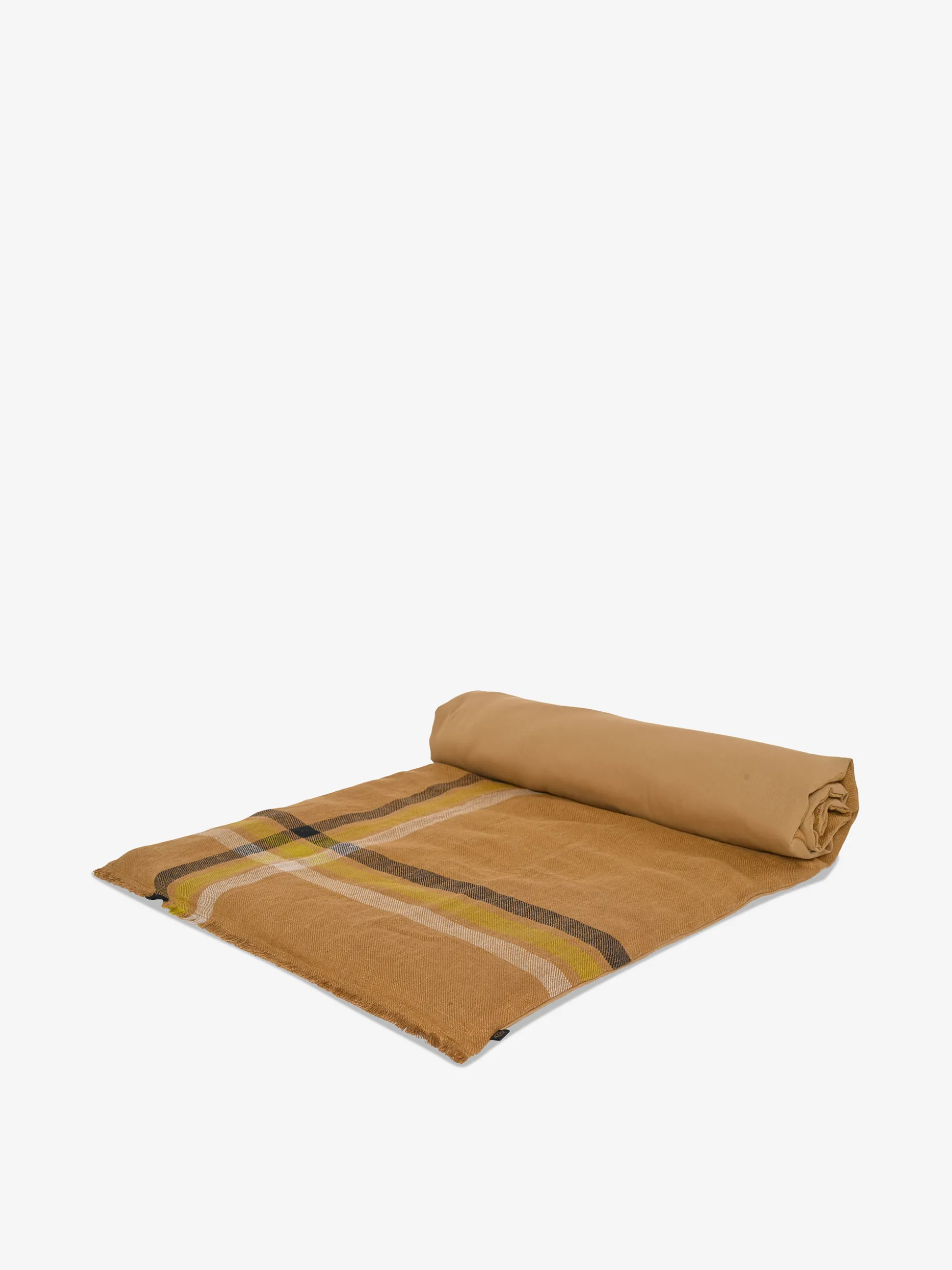 Edredon lin ligne charbon 85x200cm - har...