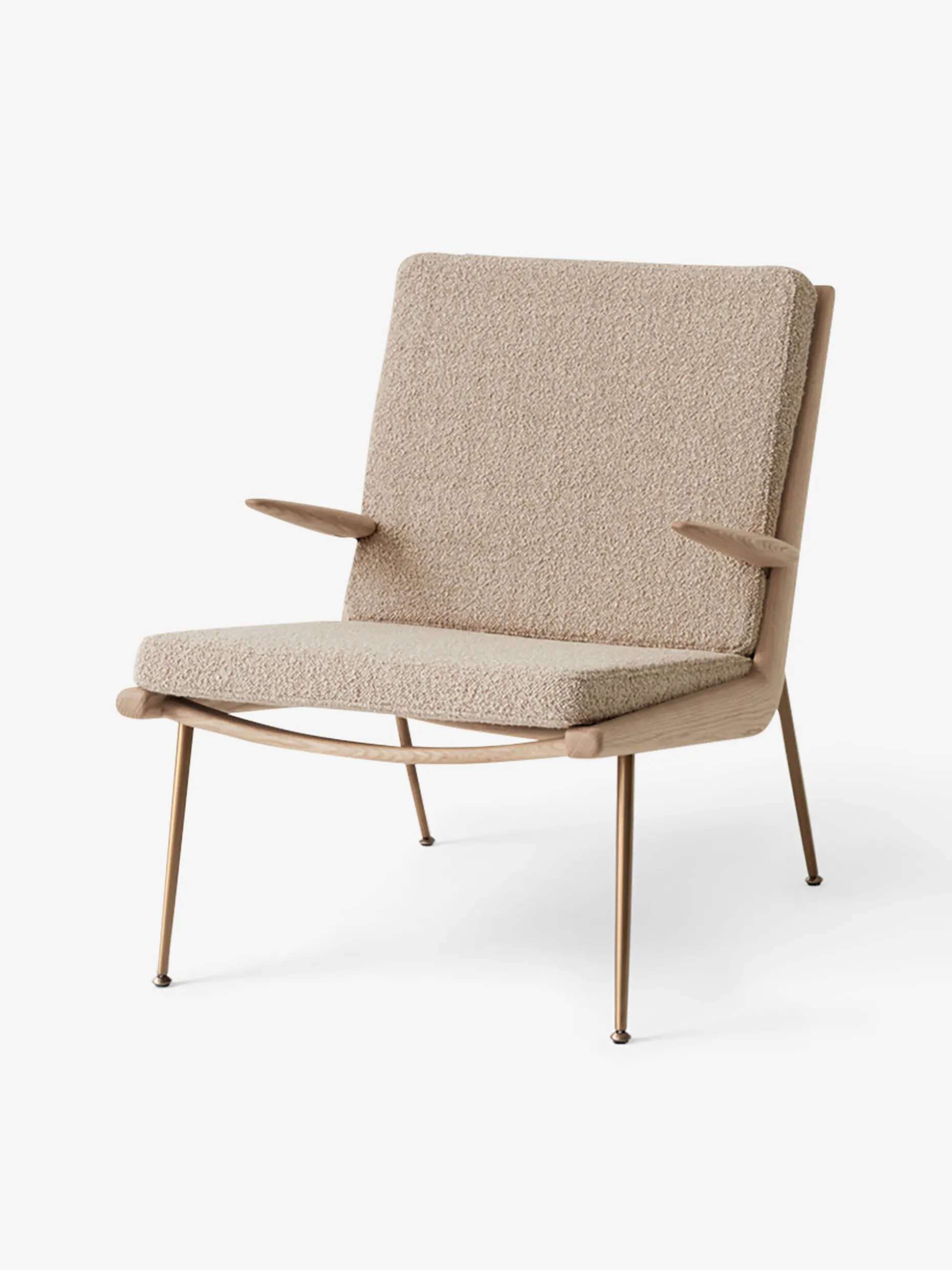 Fauteuil boomerang hm2 chene - &tradition