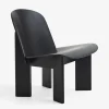 Fauteuil chisel andreas bergsaker bois noir - hay