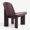 Fauteuil chisel andreas bergsaker bois bordeaux - hay