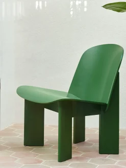Fauteuil chisel andreas bergsaker bois vert - hay