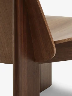 Fauteuil chisel andreas bergsaker bois contreplaque de noyer - hay