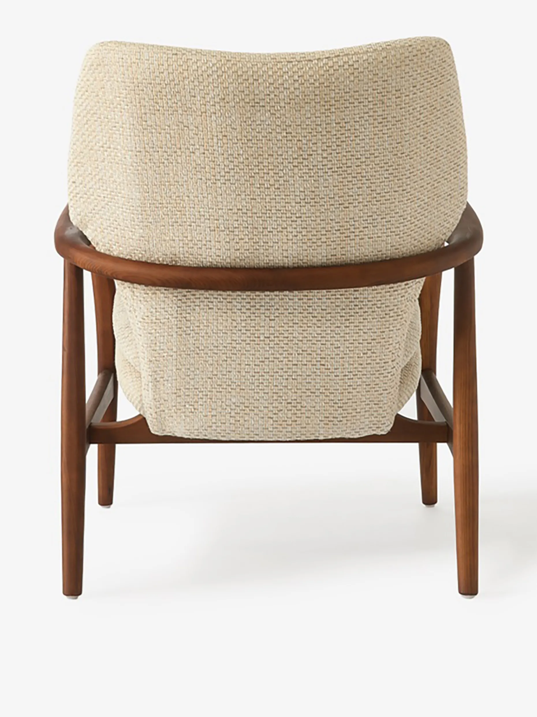 Fauteuil peggy bois ecru chine - polspotten