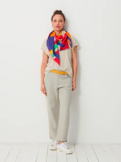 Foulard carre he'e nalu multicolore