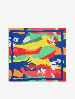 Foulard carre he'e nalu multicolore