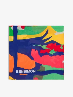 Foulard carre he'e nalu multicolore