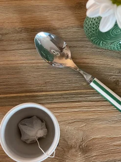 Fourchette paul rayure vert - opjet