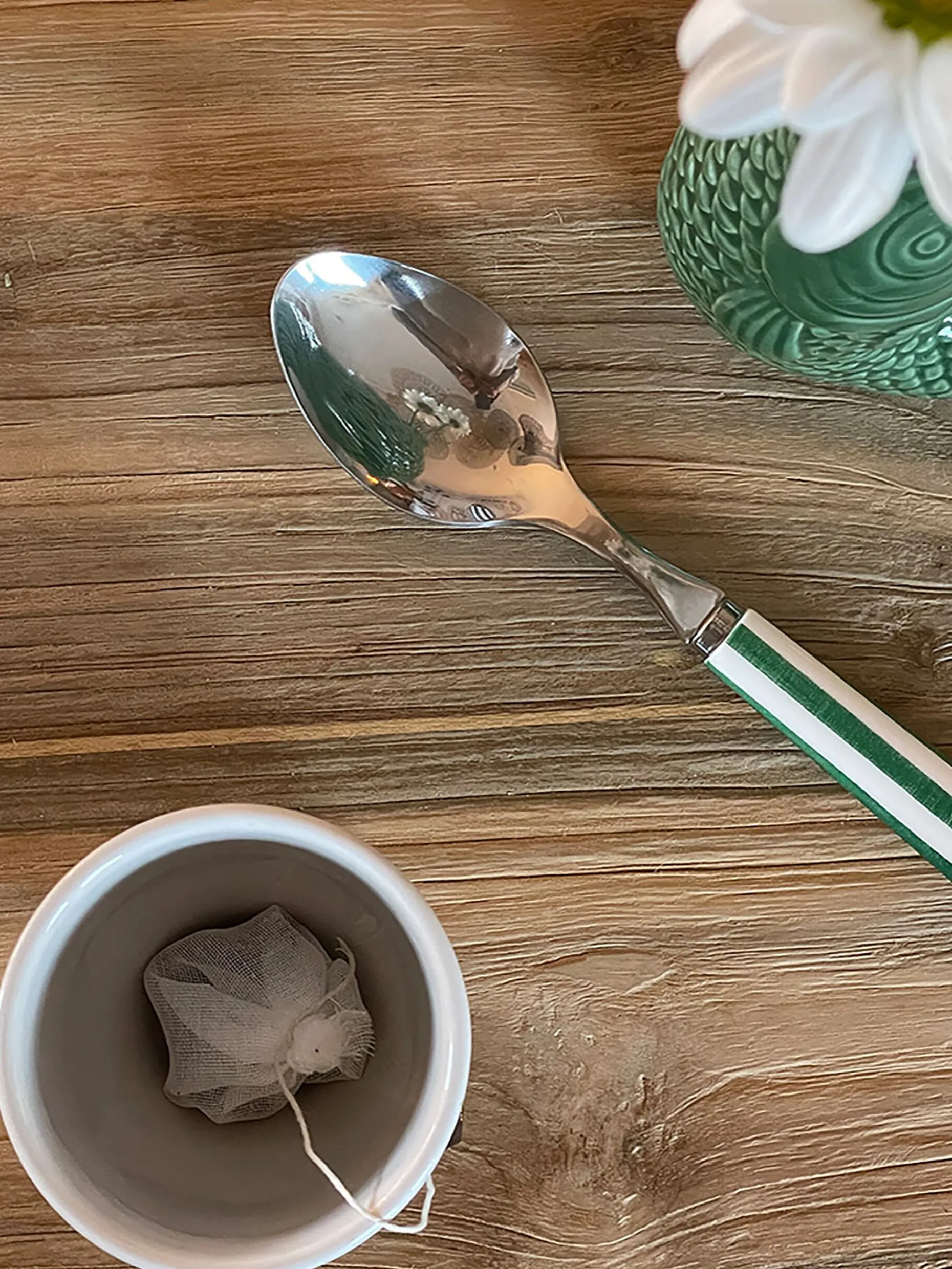 Fourchette paul rayure vert - opjet