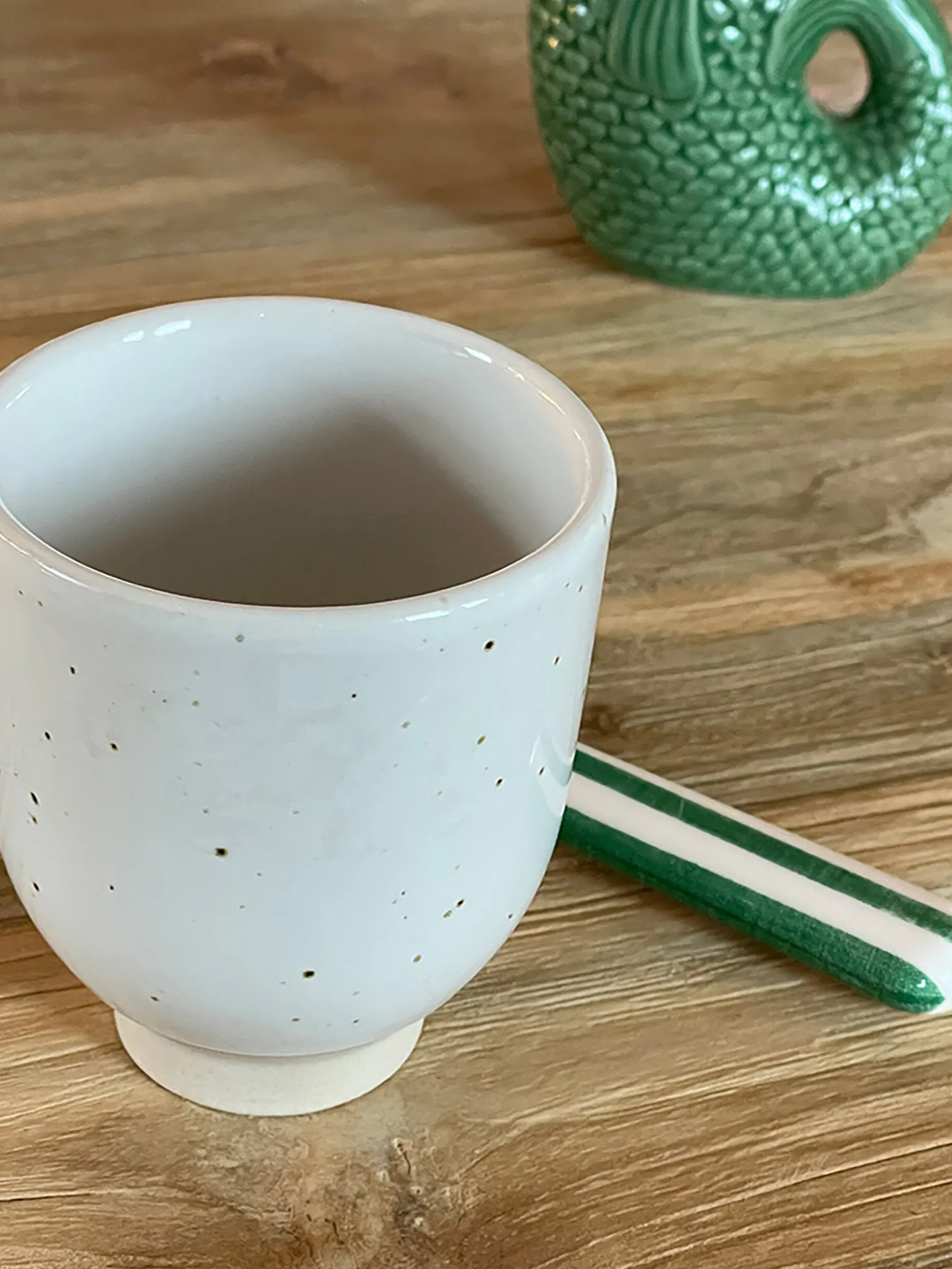 Fourchette paul rayure vert - opjet