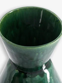 Grand vase vert a effet 21x34.5 cm