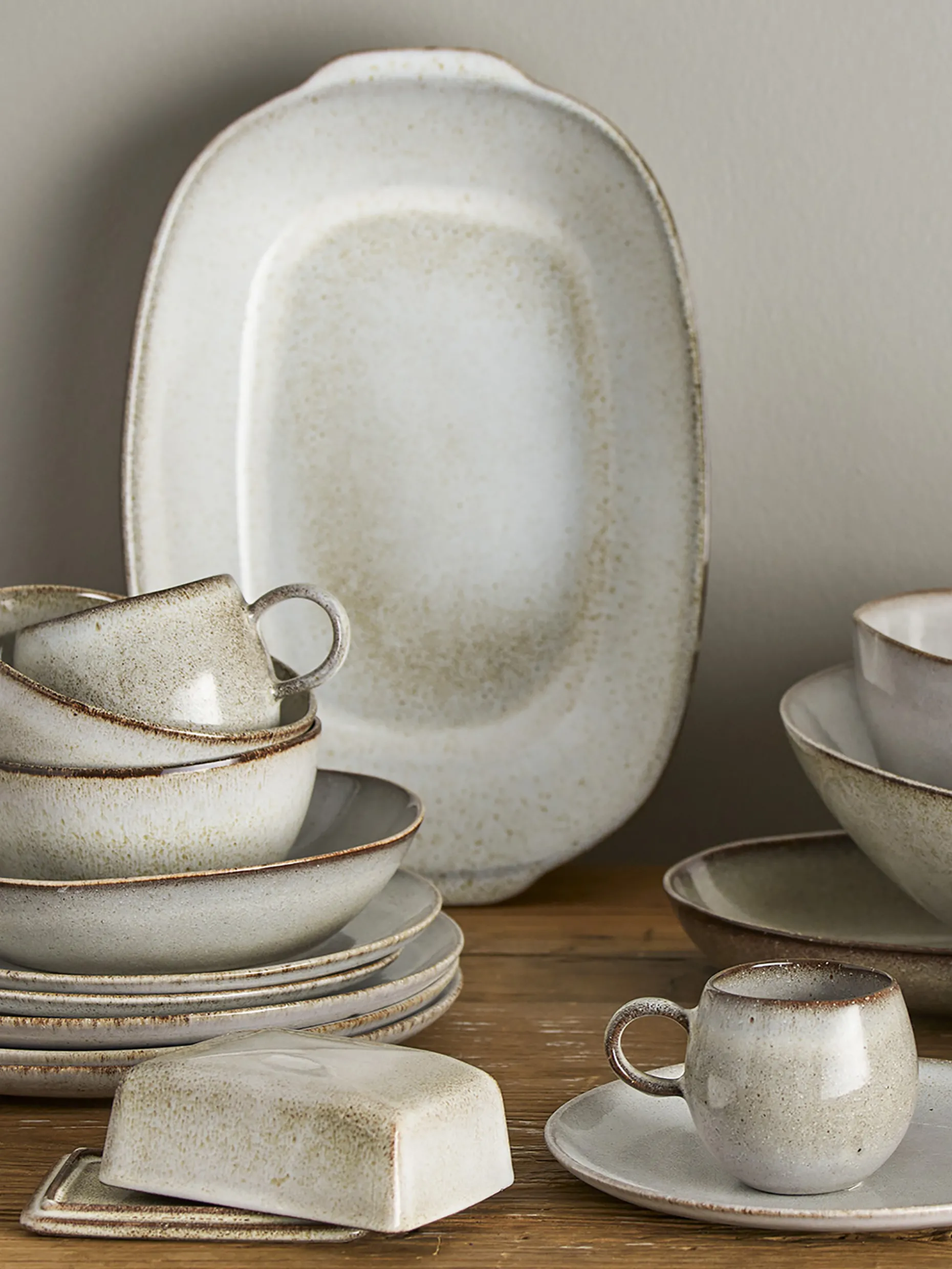 Grande assiette raw gres naturel - bloo...