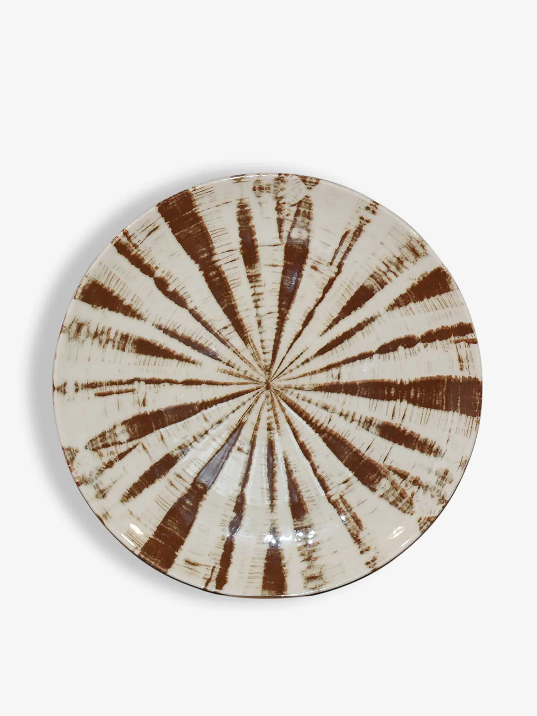 Grande assiette stripe brown m - jacques...