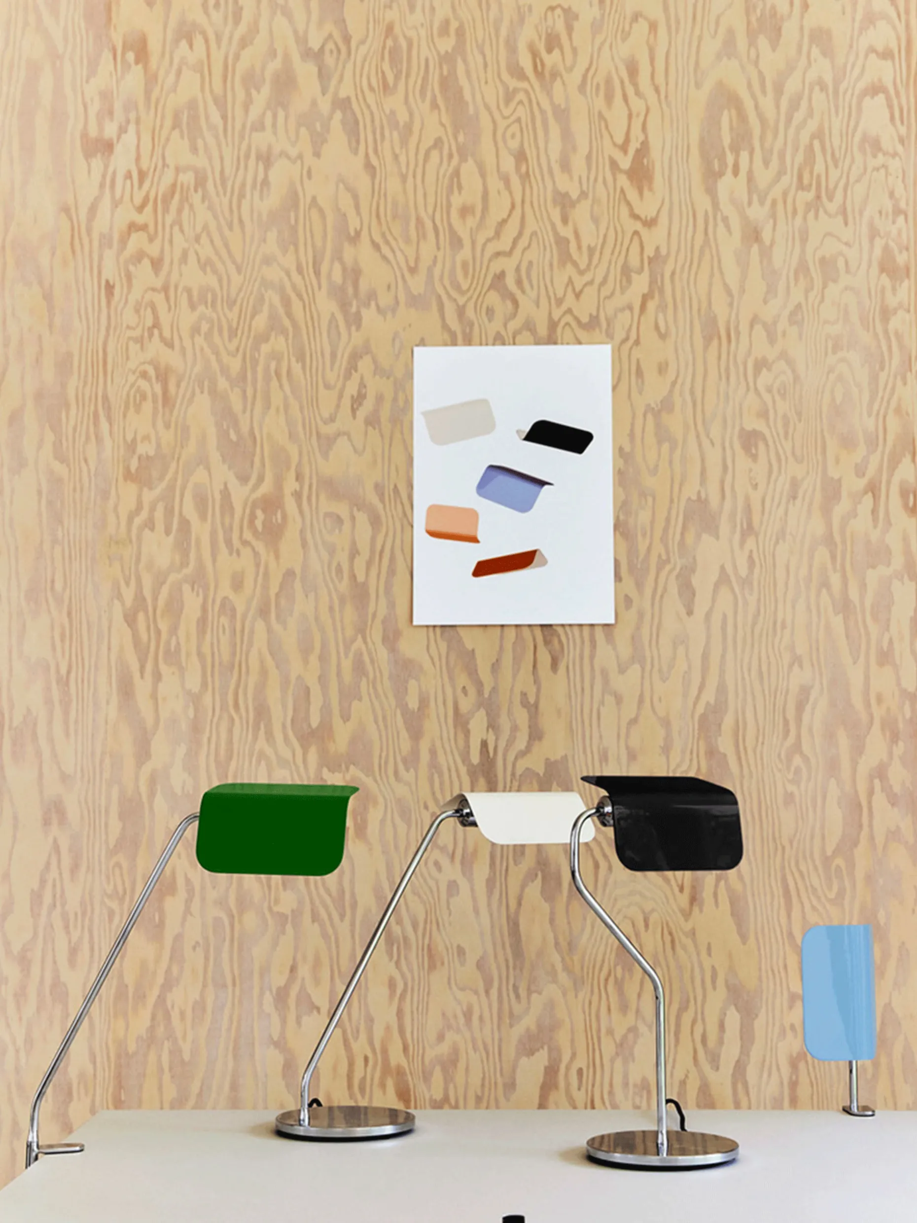 Lampe a poser apex john tree acier blanc - hay