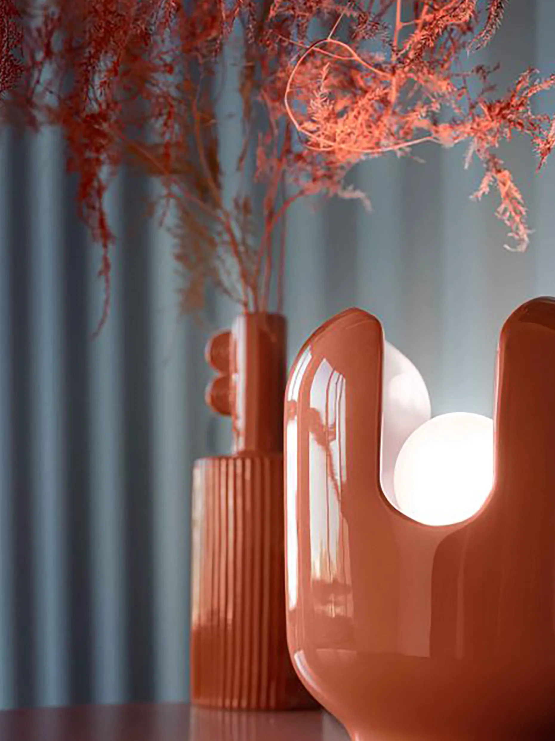 Lampe a poser batucada rouge - ferroluce